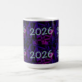 Mug 2026 New Year New Years purple fun number (Centre)