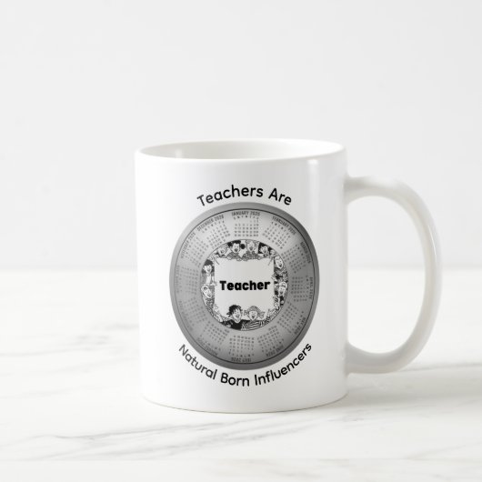 Mug 2026 Teachers Are Natural Born Influencers Coffee (Droite)