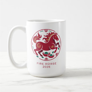 Mug 2026 Year of the Fire Horse Chinese Zodiac Luck