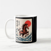Mug 2026 Year Of The Horse Japanese Wave Art Lunar New (Gauche)