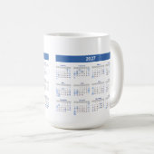 Mug 2027 Monthly Calendar Double Sided (Devant droit)