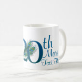 Mug # 20 - 20ème anniversaire de mariage ou 20ème (Devant droit)