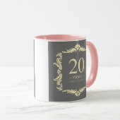 Mug 20 ans d'anniversaire (Devant droit)