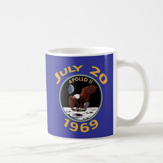 Mug 20 juillet 1969 mission d'Apollo 11 à la lune (Droite)
