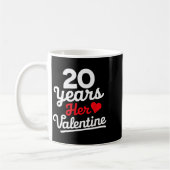 Mug 20 Years Her Valentine _ Anniversary Couples Valen (Gauche)