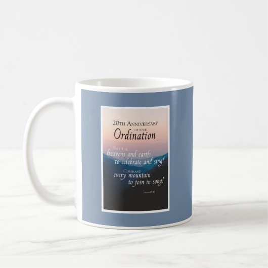 Mug 20e anniversaire d'ordination Félicitations (Gauche)