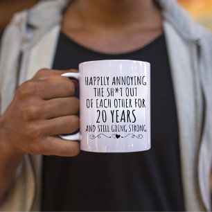 Mug 20e anniversaire du Royaume-Uni, 20 ans anniversai