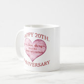 Mug 20ème. Anniversaire (Devant gauche)
