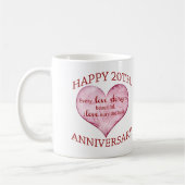 Mug 20ème. Anniversaire (Gauche)