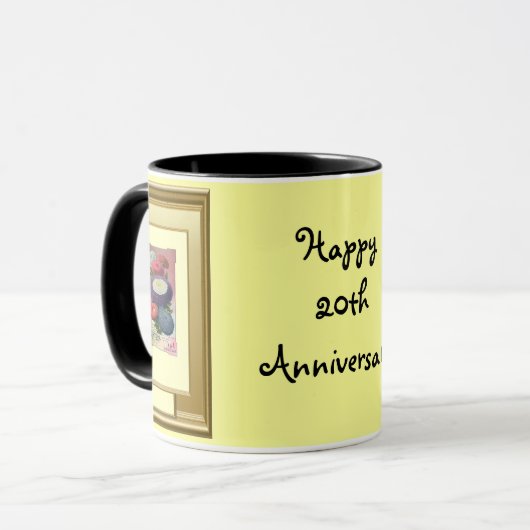 Mug 20ème anniversaire heureux (Devant gauche)