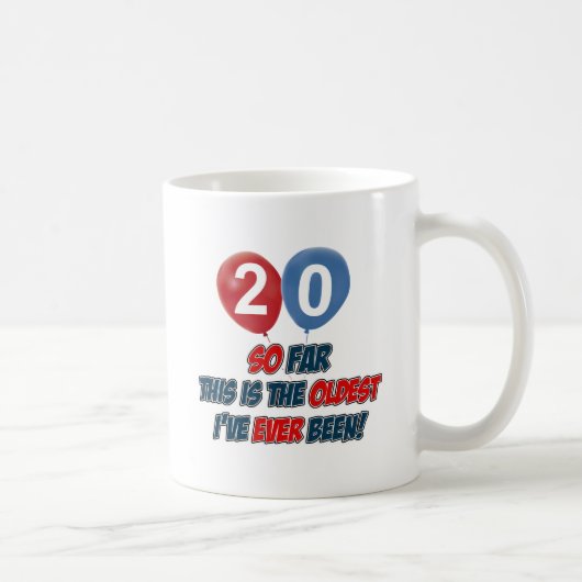 Mug 20èmes conceptions d'anniversaire d'année (Droite)