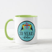 Mug 20th Anniversary 20 Years Together (Gauche)