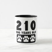 Mug 210 années de chien (Centre)