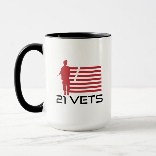 Mug 21 Vets Coffee Cup (Gauche)