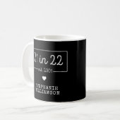 Mug 21e anniversaire 21 dans 22 est 2001 Anniversaire (Devant gauche)