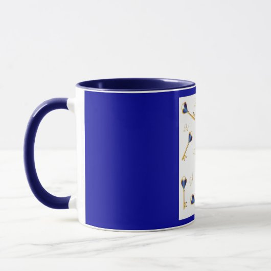 Mug 21e anniversaire clés (Gauche)