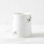 Mug 21e anniversaire Eucalyptus Monogramme de verdure (Centre)