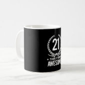 Mug 21ème Anniversaire (21 ans d'être impressionnants) (Devant gauche)
