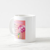 Mug 21ème Poème de petite-fille d'anniversaire (Devant gauche)