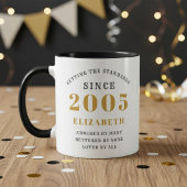 Mug 21st Birthday 2005 Add Name Elegant