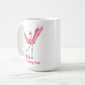 Mug 21st Birthday Flocking Fire Flamingo (Devant gauche)