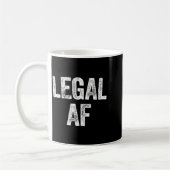 Mug 21st Birthday Legal Af Long Sleeve  (Gauche)