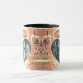 Mug 22e/7e anniversaire du Mariage de cuivre (Centre)