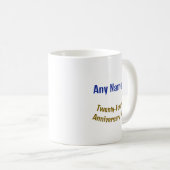 Mug 24 Ans NOM PERSONNALISÉ AA Anniversaire Sérénité (Devant droit)