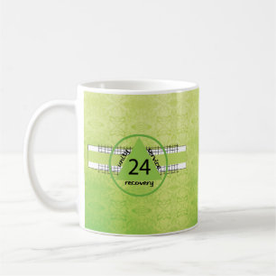 Mug 24e année 12 étape de récupération Anniversaire ca