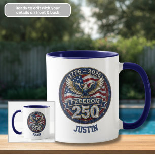 Mug 250 Ans 1776-2026 Café Aigle de la Liberté