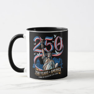 Mug 250 ans anniversaire amérique 1776 2026