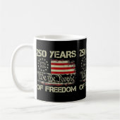 Mug 250 Ans de Liberté 1776-2026 Nous Le Peuple Drapea (Gauche)