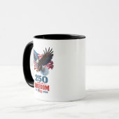 Mug 250 Ans de Liberté Aigle Patriotique Drapeau Améri (Devant gauche)