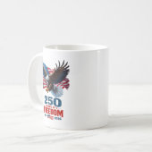 Mug 250 Ans de Liberté Aigle Patriotique Drapeau Améri (Devant gauche)