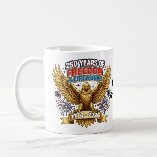 Mug 250 Ans de Liberté et Feux d'Artifice (Gauche)