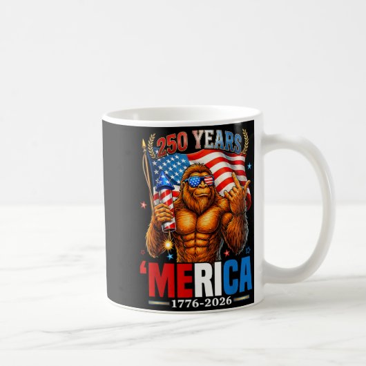 Mug 250 Ans de Merica Drapeau USA 250e Sasquatch (Droite)