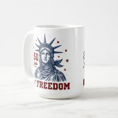 Mug 250 Ans de Statue de la Liberté (Devant gauche)