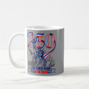 Mug 250 ans de statue de l'indépendance de l'Amérique