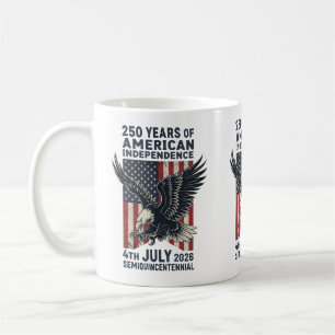 Mug 250 Ans d'Indépendance Américaine Aigle Patriotiqu