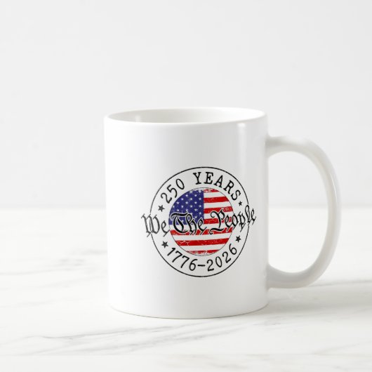 Mug 250 ans nous le peuple drapeau américain 1776 2026 (Droite)