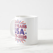 Mug 250 ans USA | Semiquinentenaire 1776-2026 (Devant gauche)