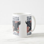 Mug 250 Years American Independence Patriotic Eagle (Devant droit)