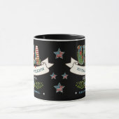 Mug 250 Years of Freedom Elegant Patriotic Black (Centre)