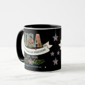 Mug 250 Years of Freedom Elegant Patriotic Black (Devant gauche)