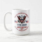 Mug 250e anniversaire 4 juillet - Patriotique Vintage (Gauche)