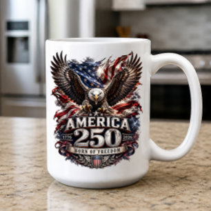 Mug 250e anniversaire de la liberté américaine le 4 ju