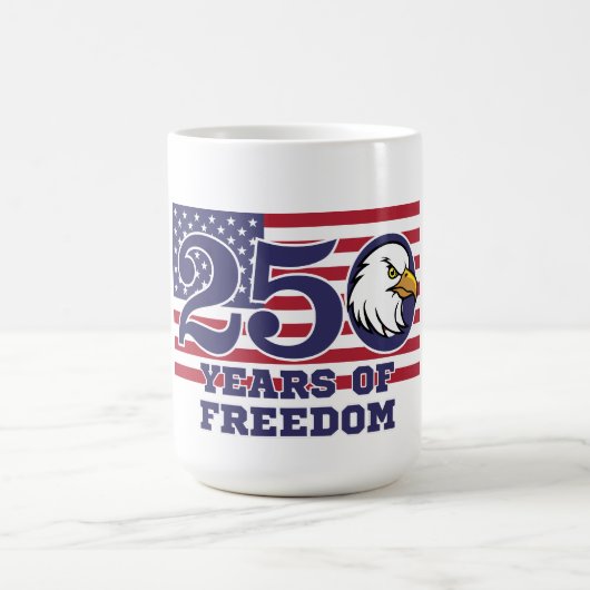 Mug 250e anniversaire de l'aigle de la liberté du drap (Centre)