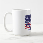 Mug 250e anniversaire de l'aigle de la liberté du drap (Gauche)
