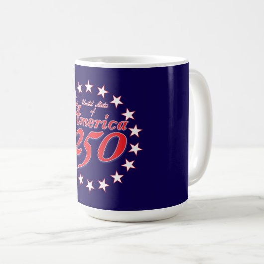 Mug 250e anniversaire de l'Amérique (Devant droit)