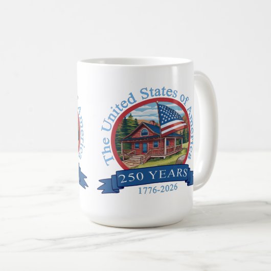 Mug 250e anniversaire des États-Unis (Devant droit)